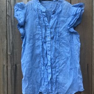 Zara Summer Blue Top